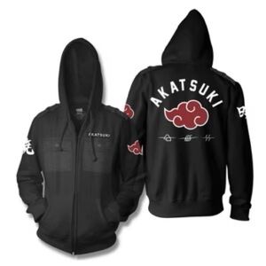 Naruto Shippuden Akatsuki Anime Full Zip Hoodie